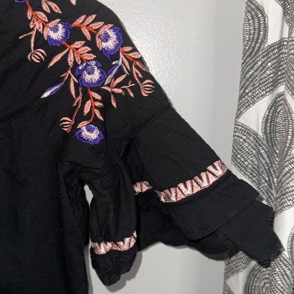 Free People Pavlo Embroidered Ruffled Mini Dress - Picture 7 of 8